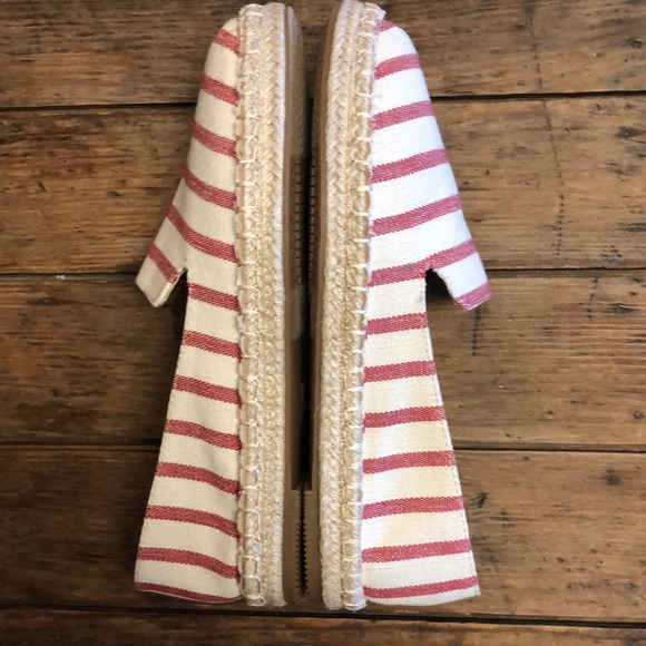 NWOT Striped Espadrilles with memory foam sz7.5 - Picture 4 of 16